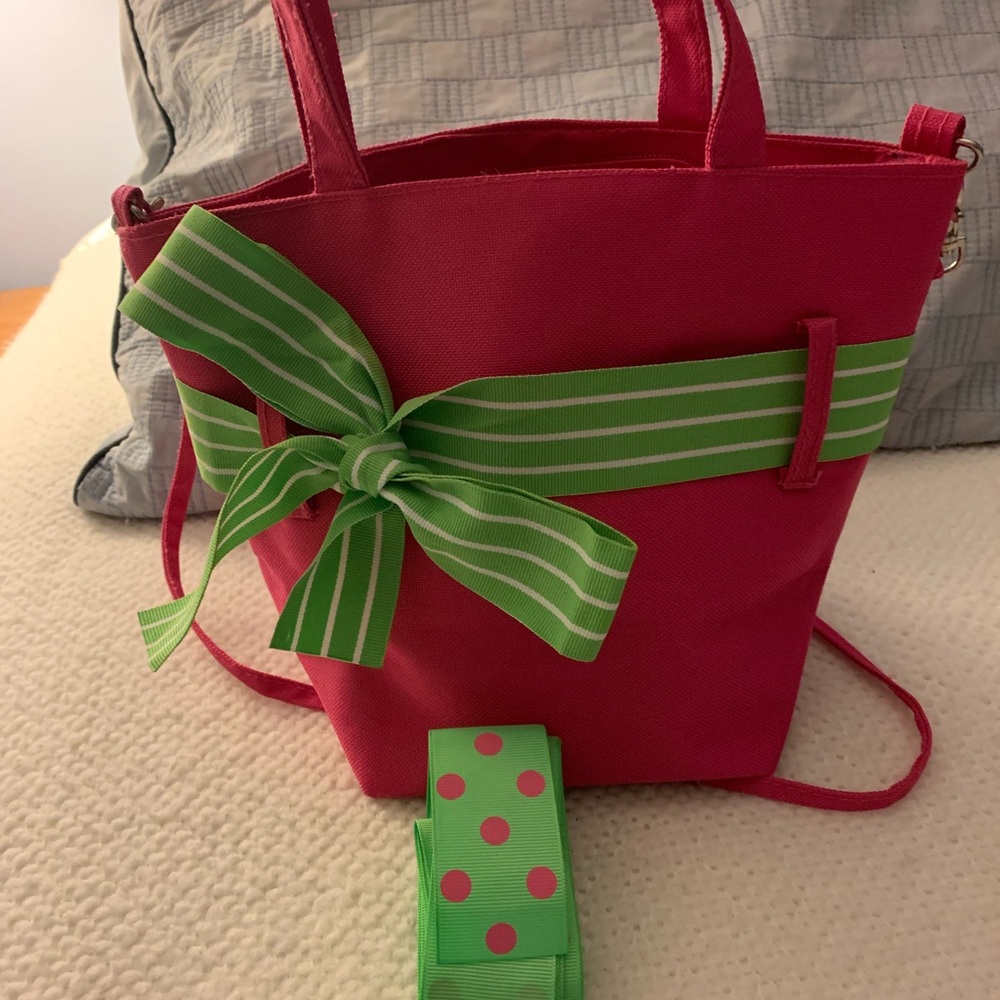 Hot Pink Purse with Crossbody Strap